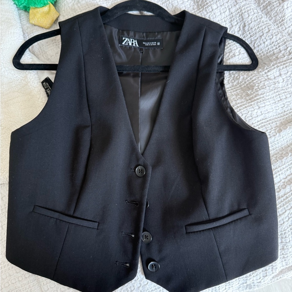 Zara Elegant Black Vest